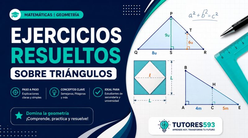 Ejercicios resueltos sobre triángulos