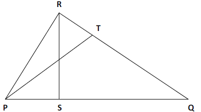 Ejercicio resuelto de semejanza de triángulos utilizando alturas y proporciones geométricas.