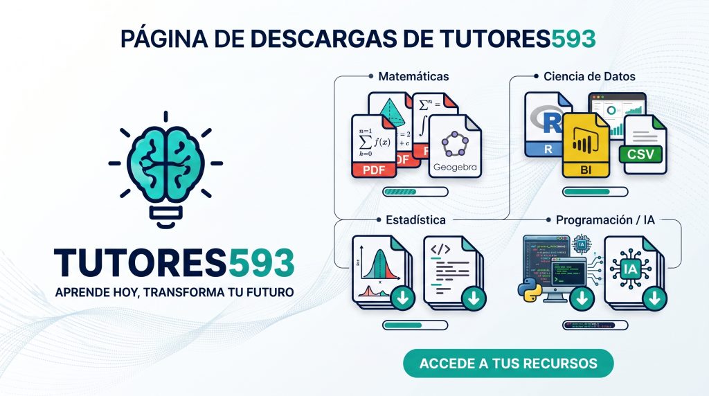 Descargas de los archivos y recursos de Tutores593